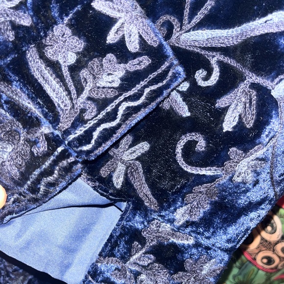 Soft Surroundings Blue Floral Jacket - Picture 7 of 8